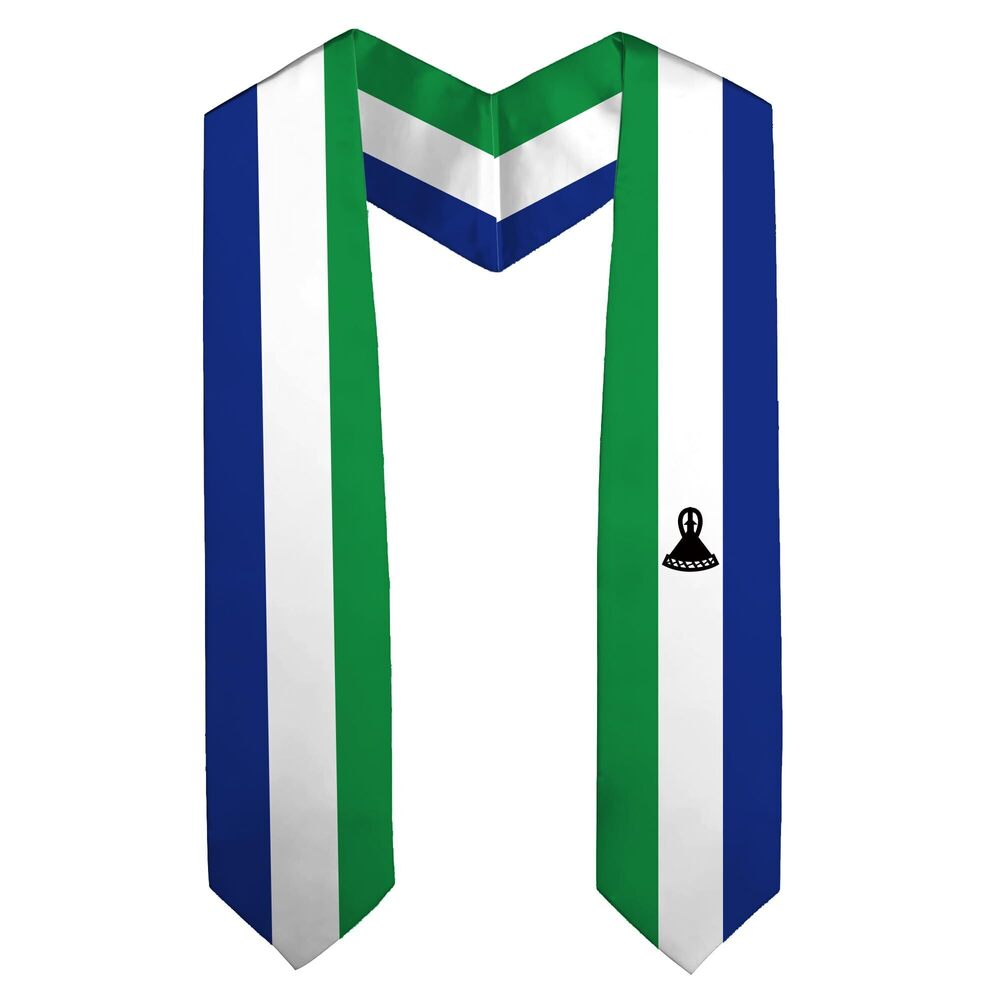 4638 National Flag Graduation Stole Embroidery Sash for Study Aboard